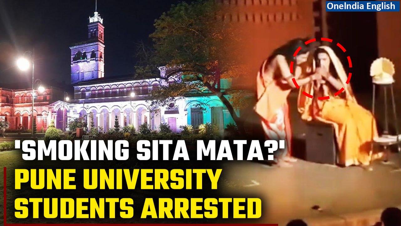 Smoking Sita: Pune University Students & Professor held for play depicting Sita Mata Smoking