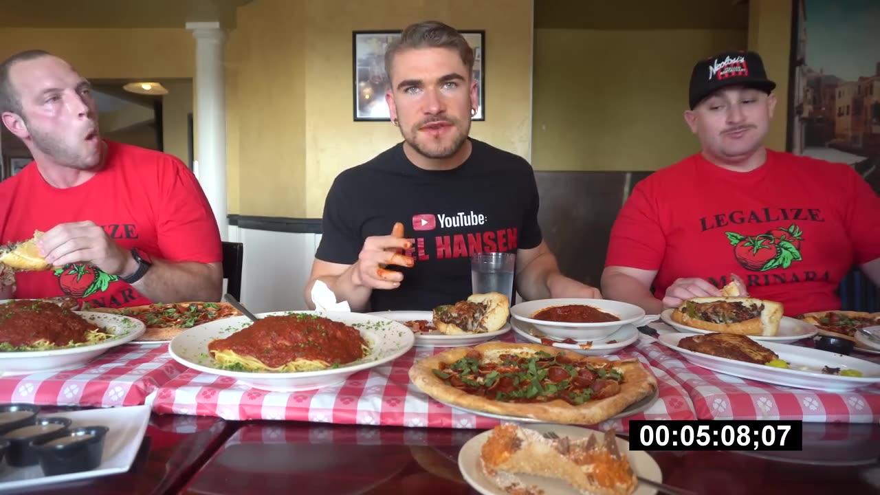 INSANE Italian Food Challenge (Undefeated) | Pizza, Pasta, Chicken Parmesan | San Diego California
