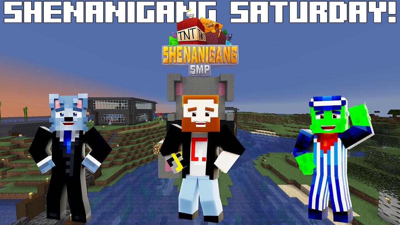 SHENANIGANG SATURDAY! Reacting to Pine's new video, building, and more! - Shenanigang SMP!