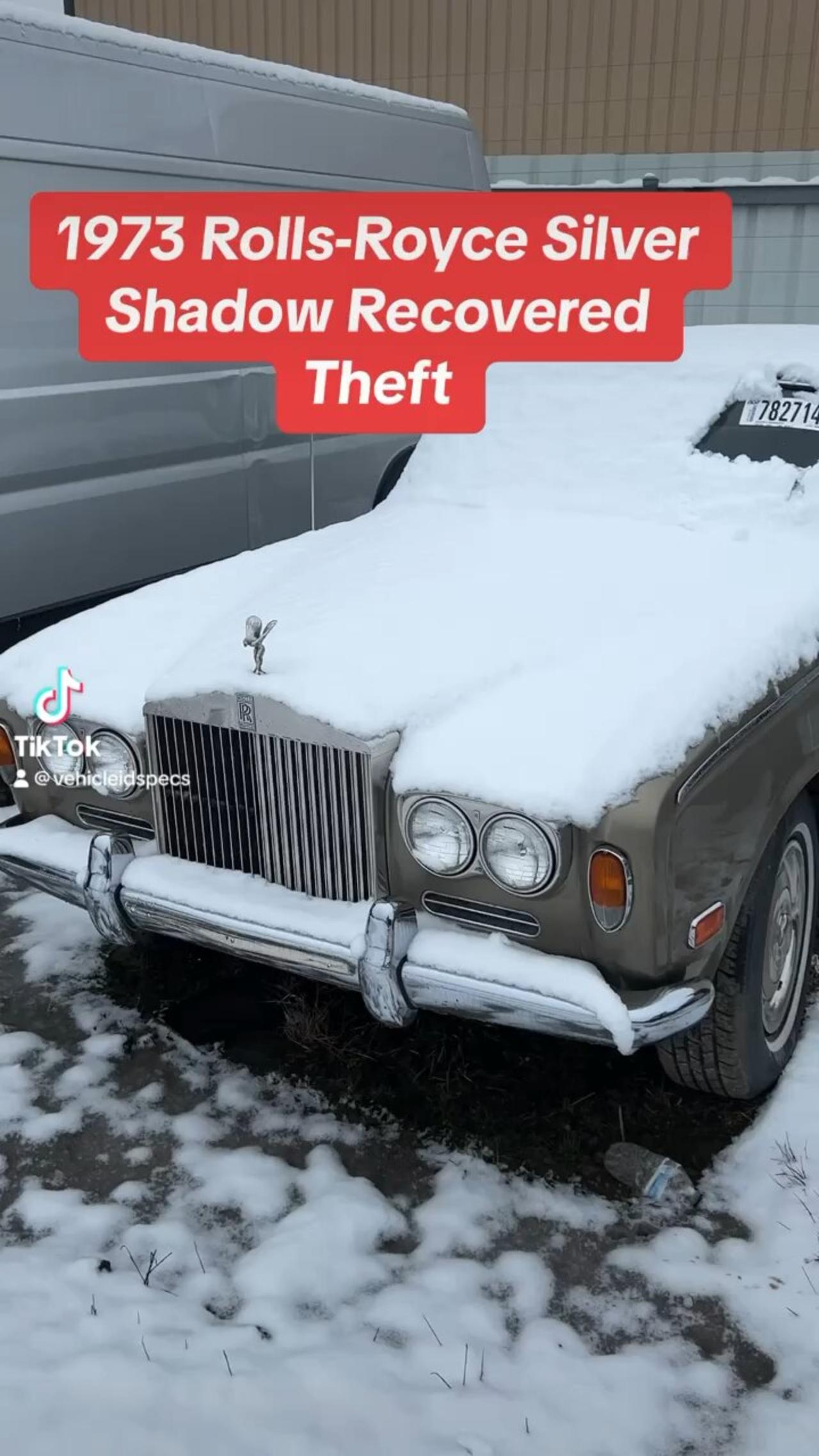 1973 Rolls-Royce Silver Shadow recovered theft