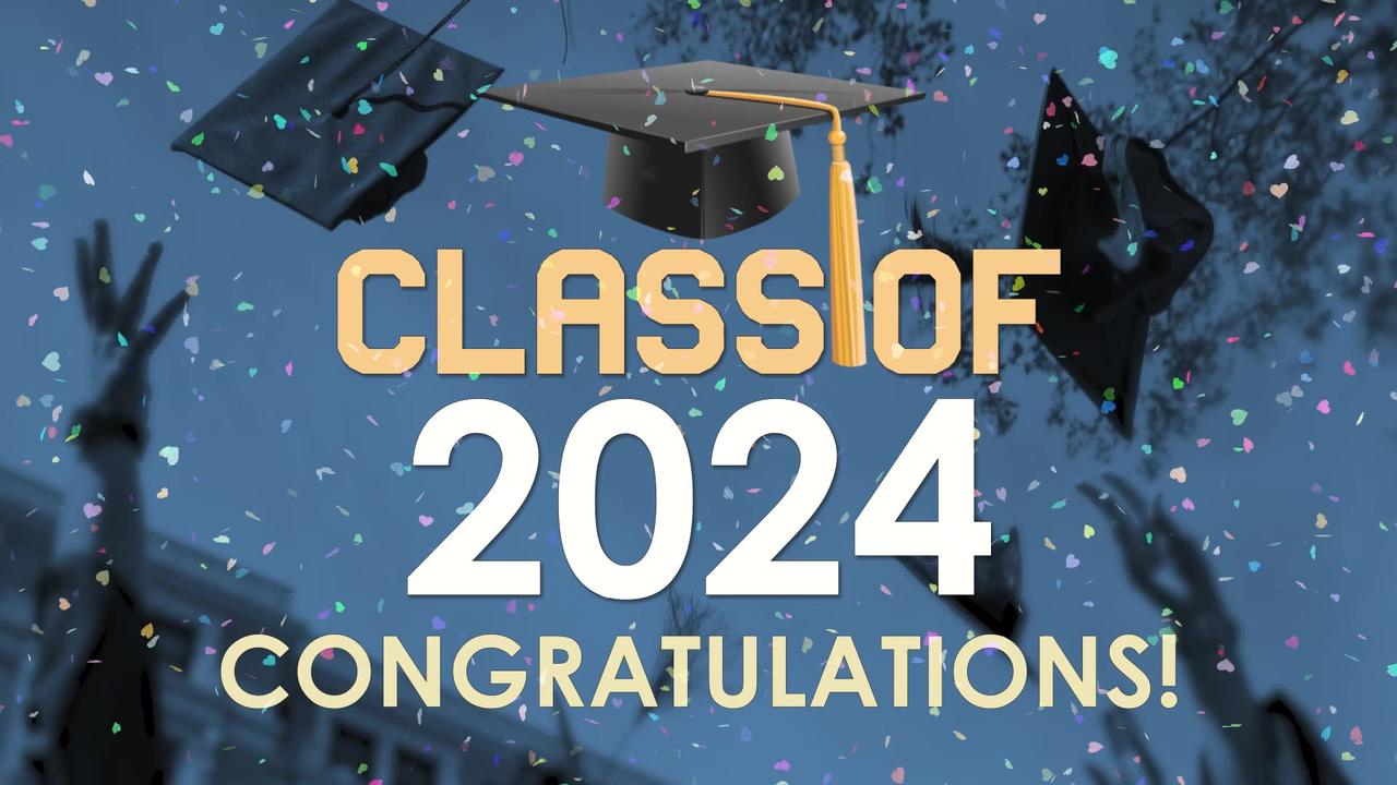 Cheers to the Future: Class of 2024 Graduation Animation | Congratulations & Best Wishes!