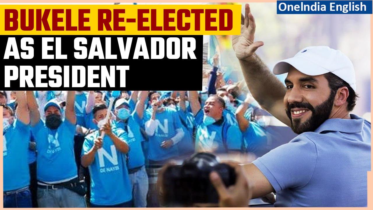 El Salvador Election: President Nayib Bukele re-elected as President in landslide win |Oneindia News
