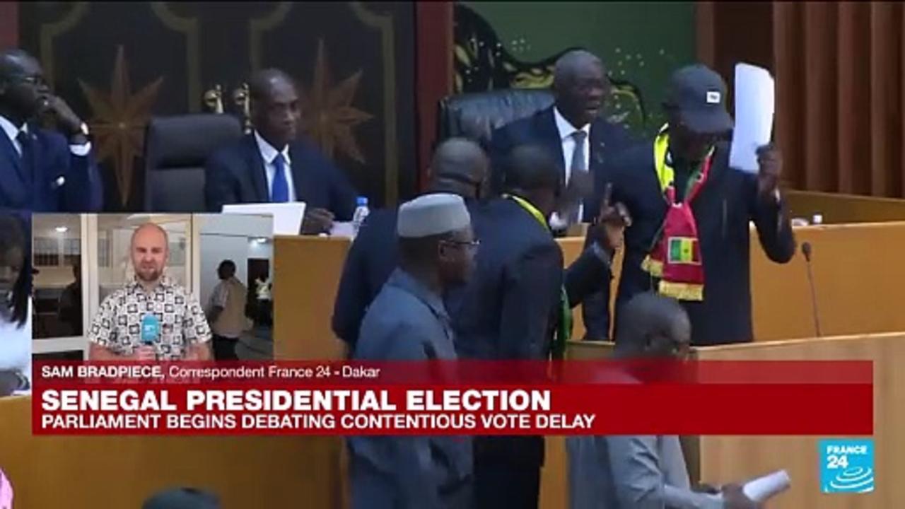 Senegal parliament debates presidential election delay