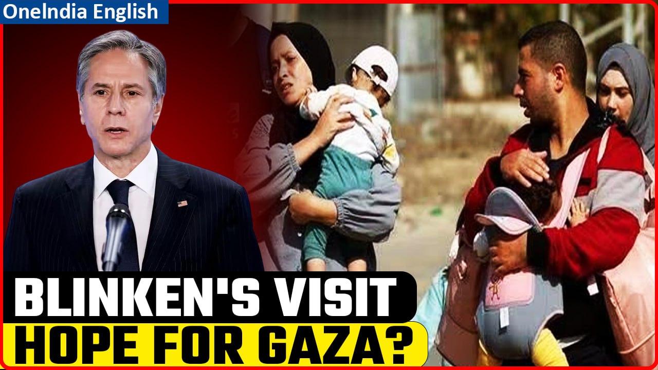 Israel-Hamas War: Antony Blinken's Critical Visit Amidst Threatened Assault in Gaza | Oneindia News