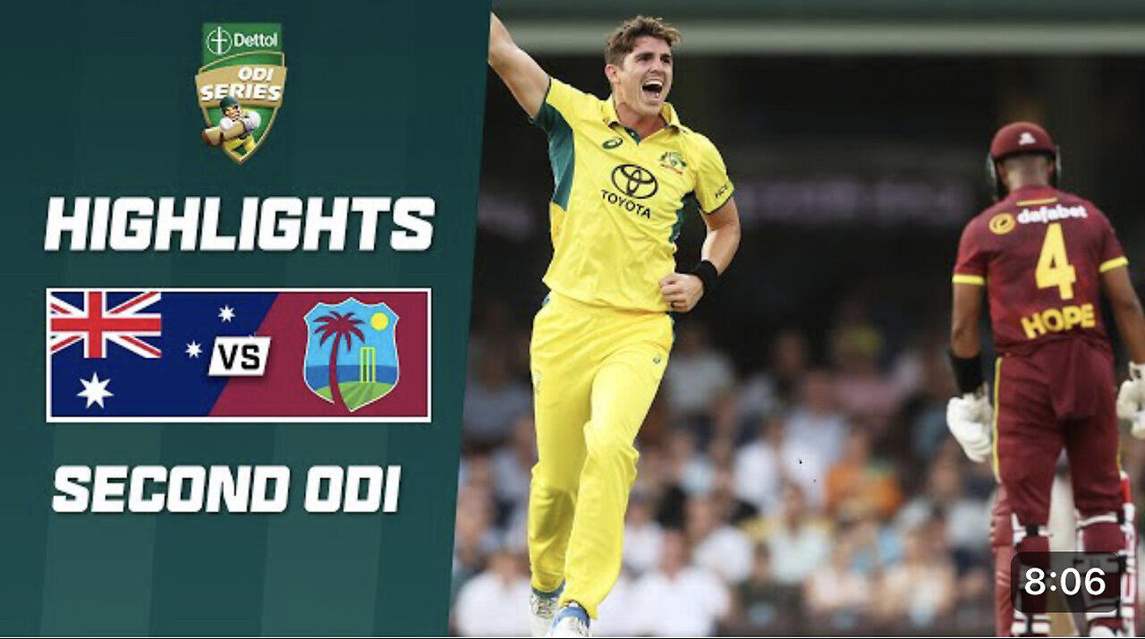 Australia vs West Indies / Second ODI 2023-24..