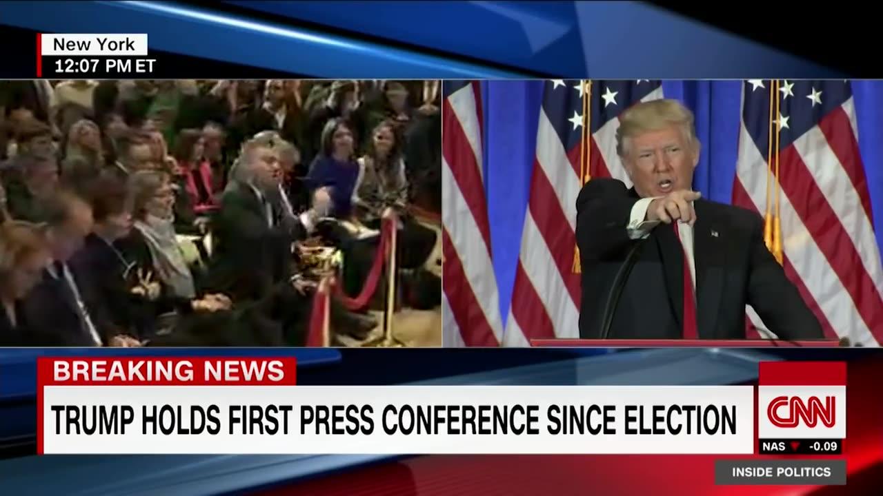 Donald Trump shuts down CNN reporter: "You're fake news"