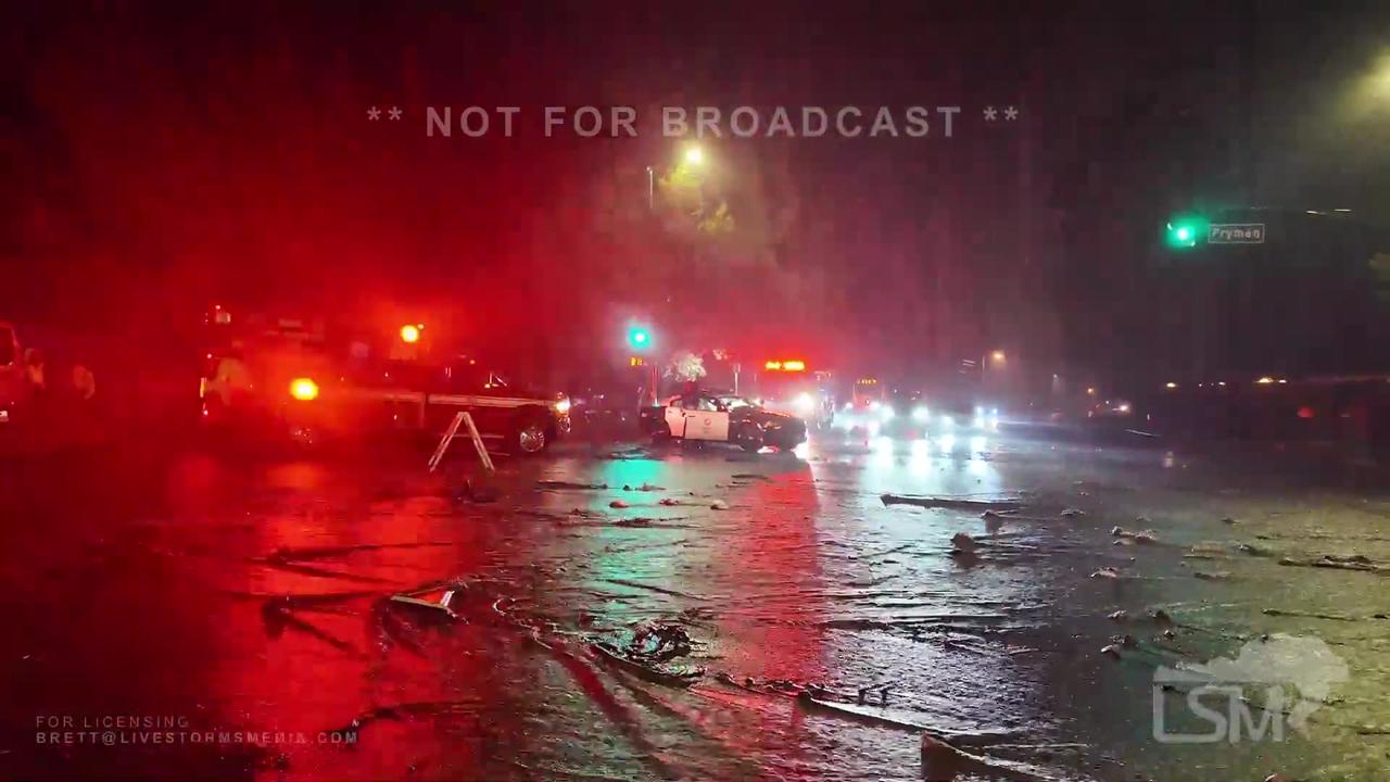 02-05-2024 Los Angeles, CA-Mud slides damage homes, blocks roads, stalled cars, LA River rages.mp4