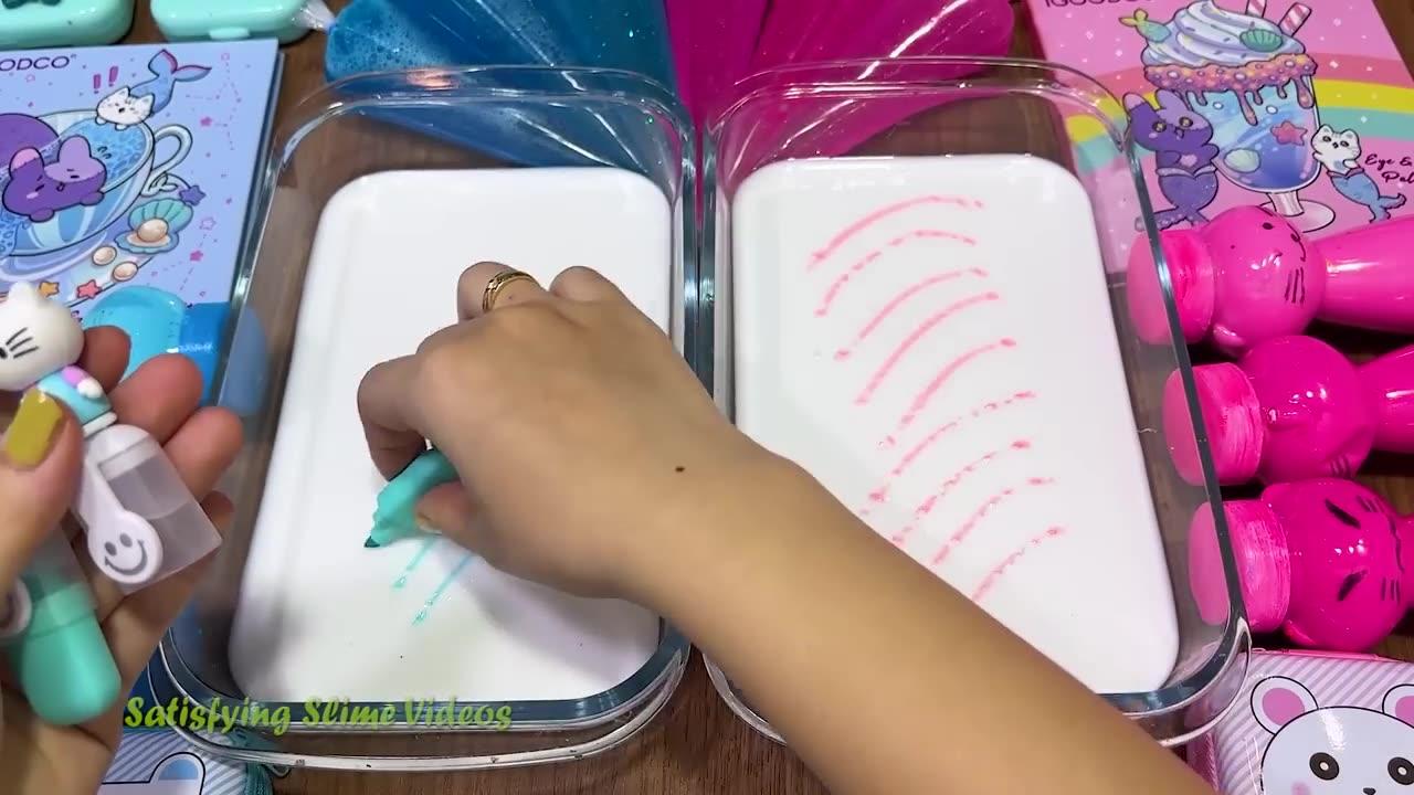 Blue Vs Pink Mixing Random Into Glossy Slime One News Page Video 6406