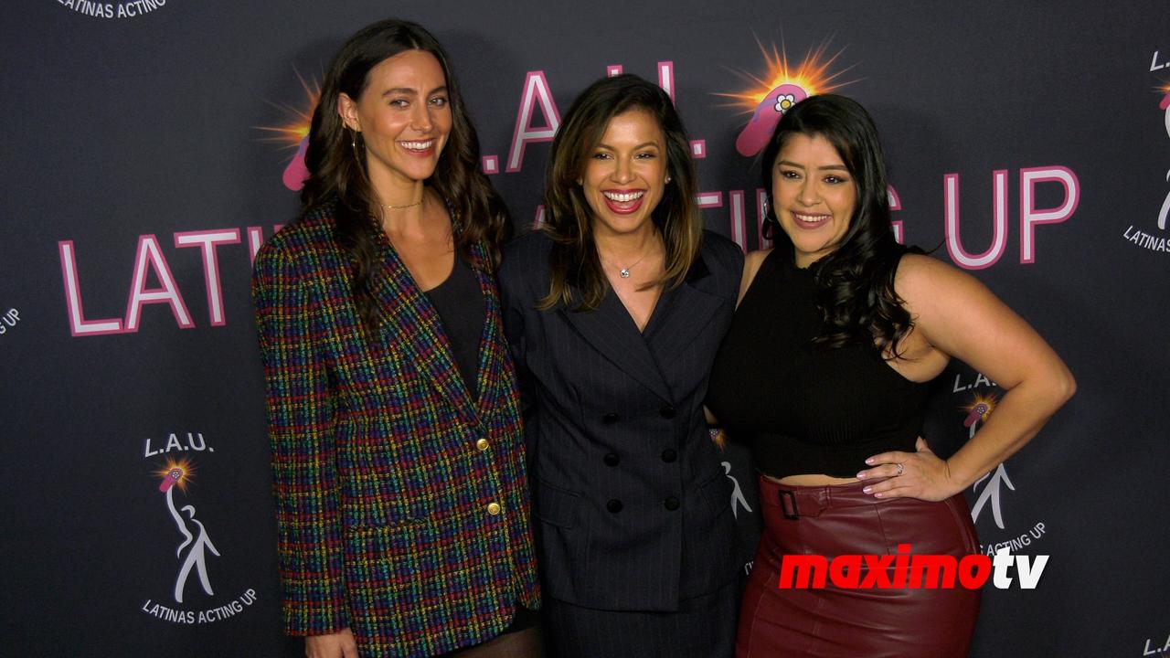 Erica Hernandez, Jacqueline Grace Lopez, Chelsea Rendon 'Latinas Acting Up 1st Annual Winter Soirée' Pink Carpet