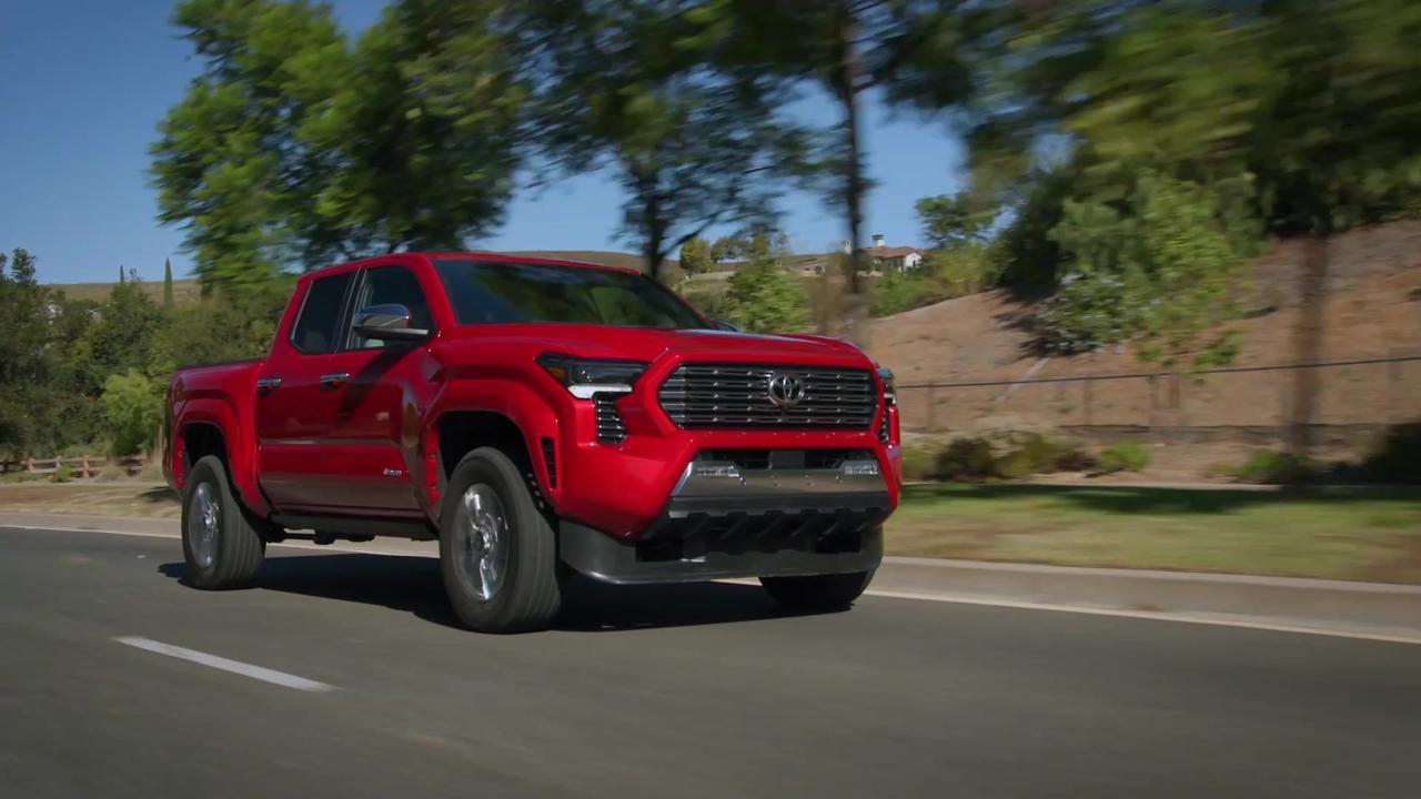 2024 Toyota Tacoma Limited in Supersonic Red Driving Video