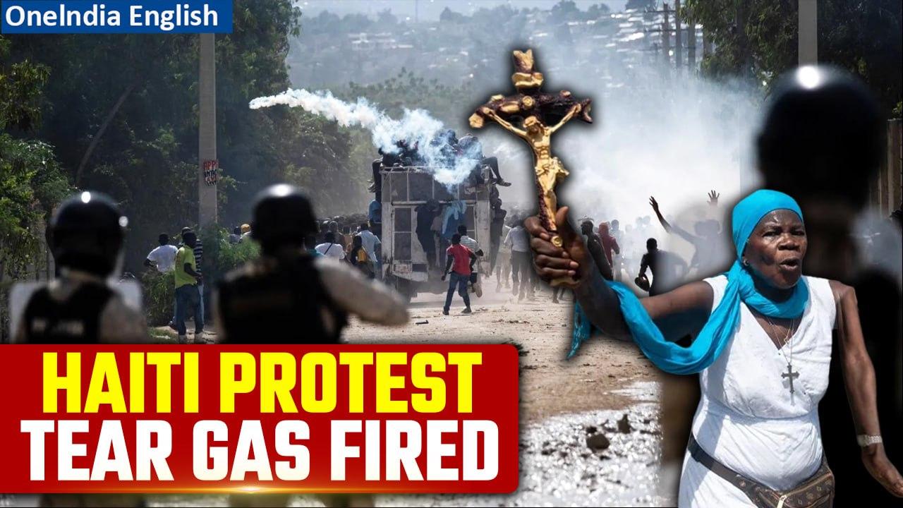 Haiti Protests Against PM Ariel Henry: Police Fires Tear Gas Amid Mass Demonstrations |Oneindia News