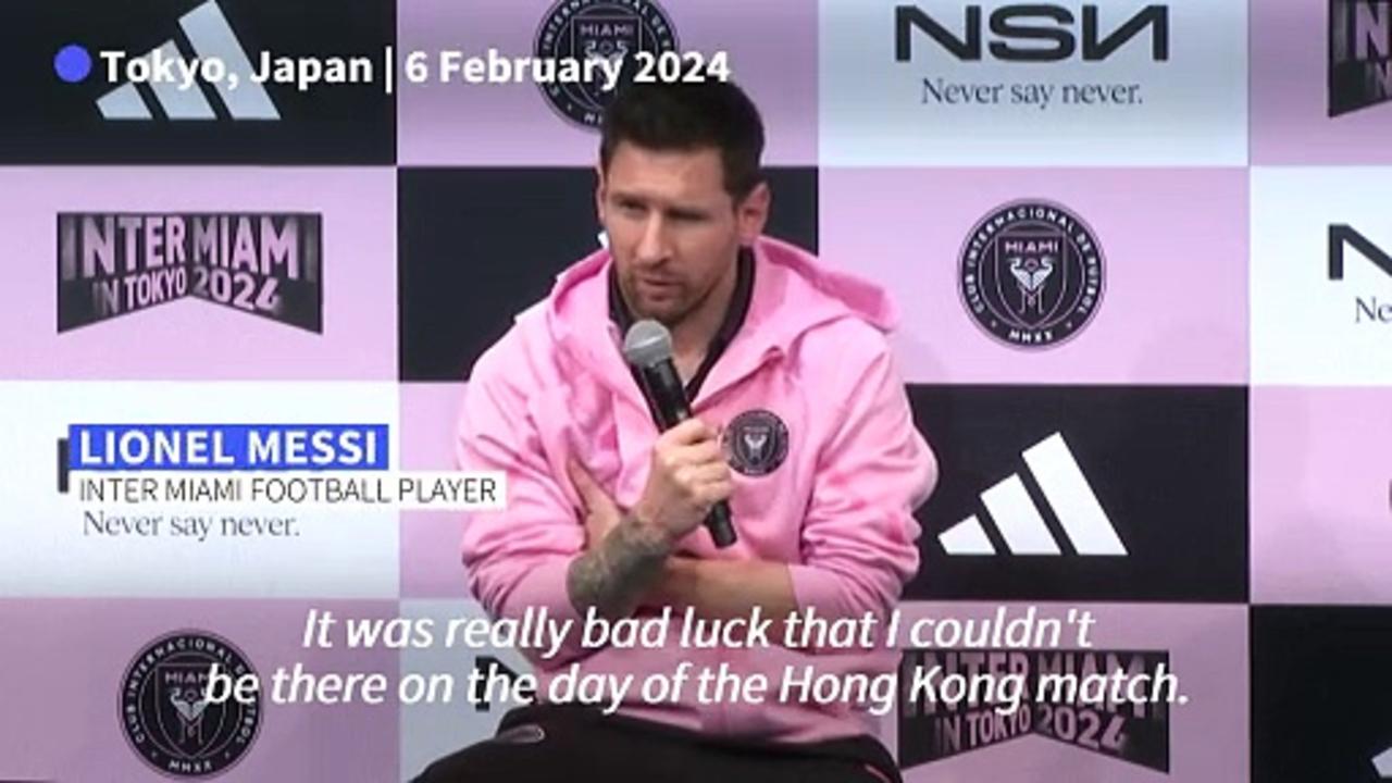 Messi says leg 'getting better' but could miss Japan match