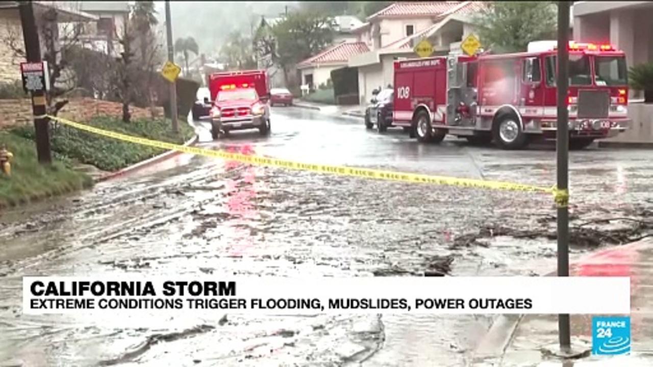 California: storm triggers flooding, mudslides, power outages
