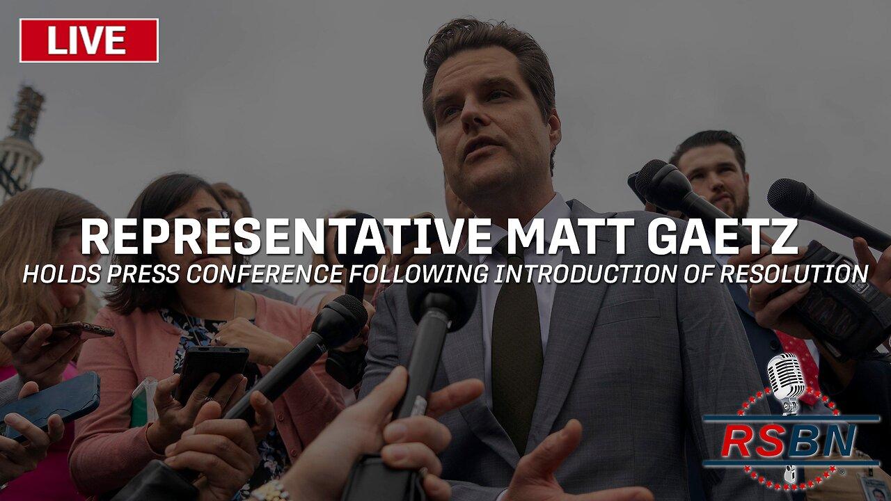 LIVE: Rep. Matt Gaetz Introduces Resolution that Trump Did Not Engage in Insurrection - 2/6/24