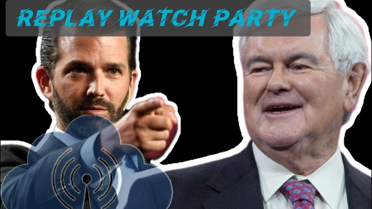 LIVE WATCHPARTY Trump Jr. INTERVIEWS Newt Gingrich | Your News Now on Rumble.