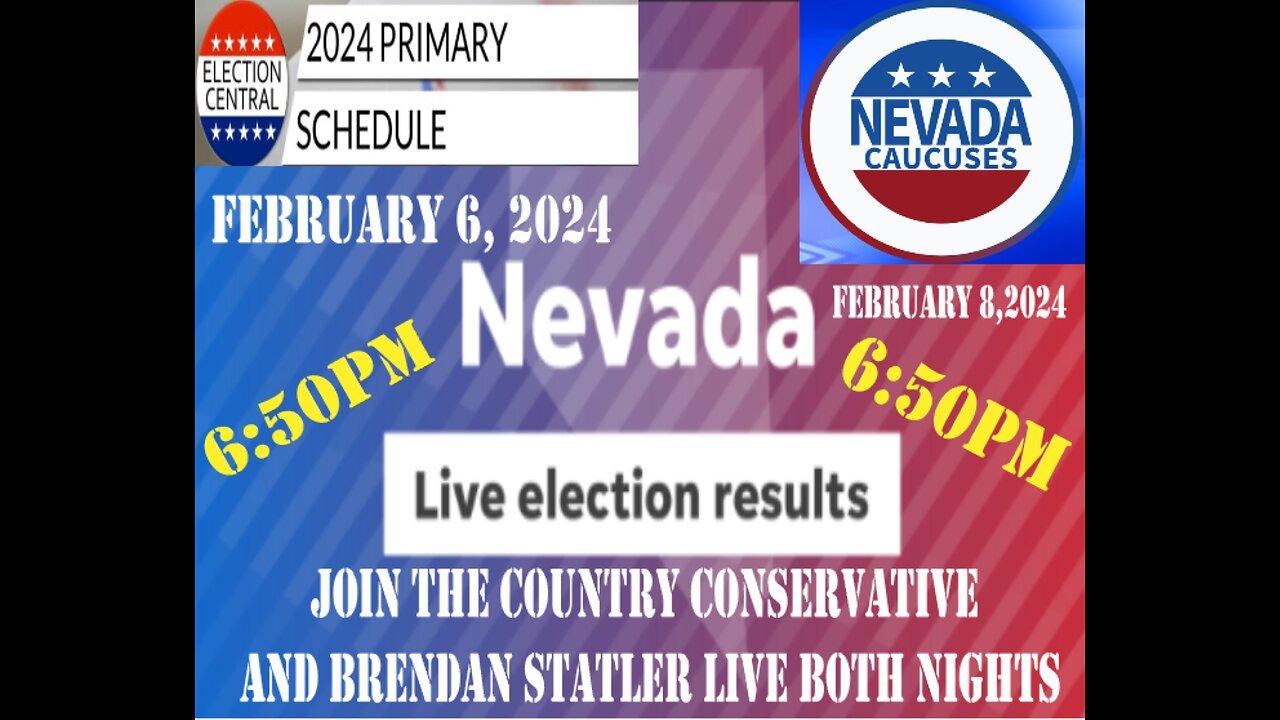 LIVE RESULTS IN THE NEVADA PRIMARY WITH THE COUNTRY CONSERVATIVE AND THE BRENDAN STATLER SHOW