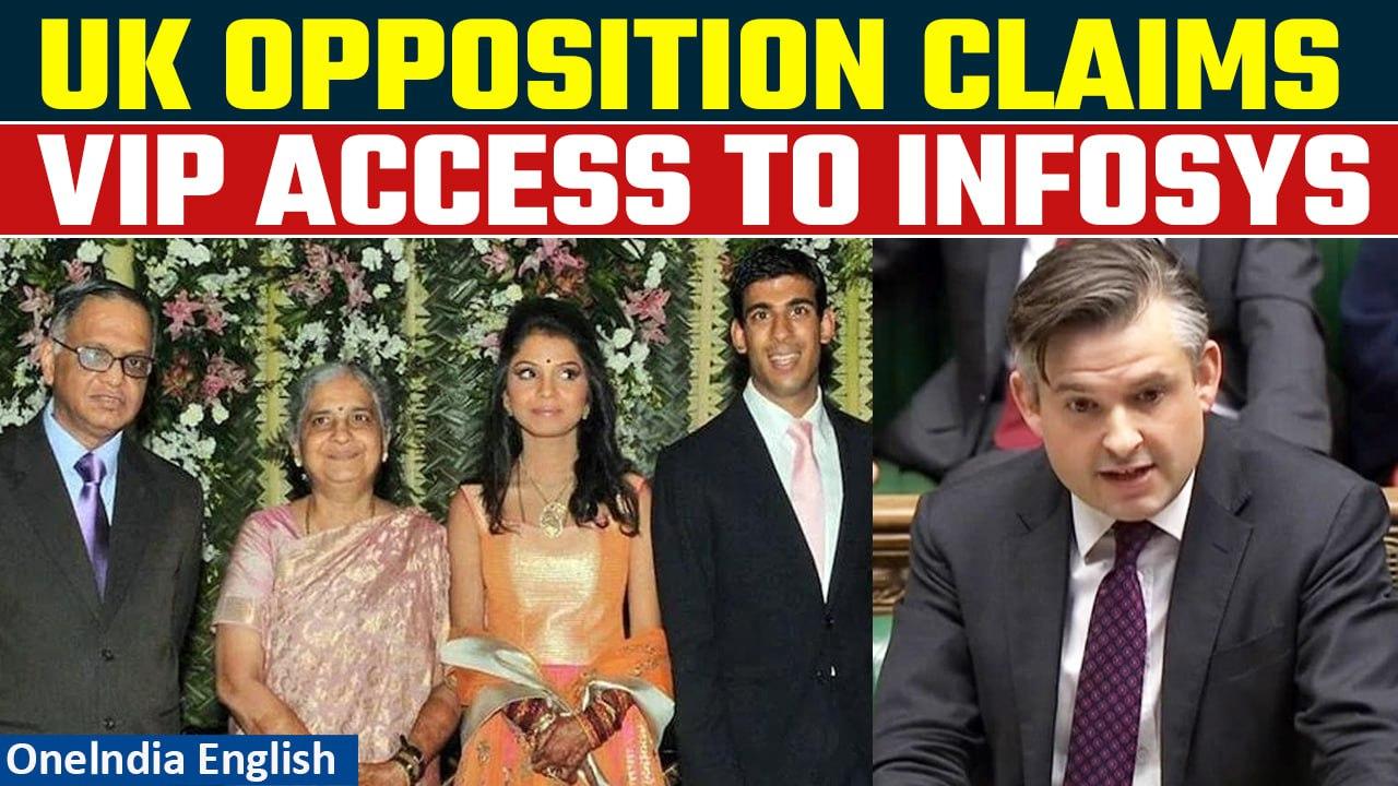 UK Opposition's Critique of 'VIP Access' for Infosys Linked to Rishi Sunak's Wife | Oneindia News