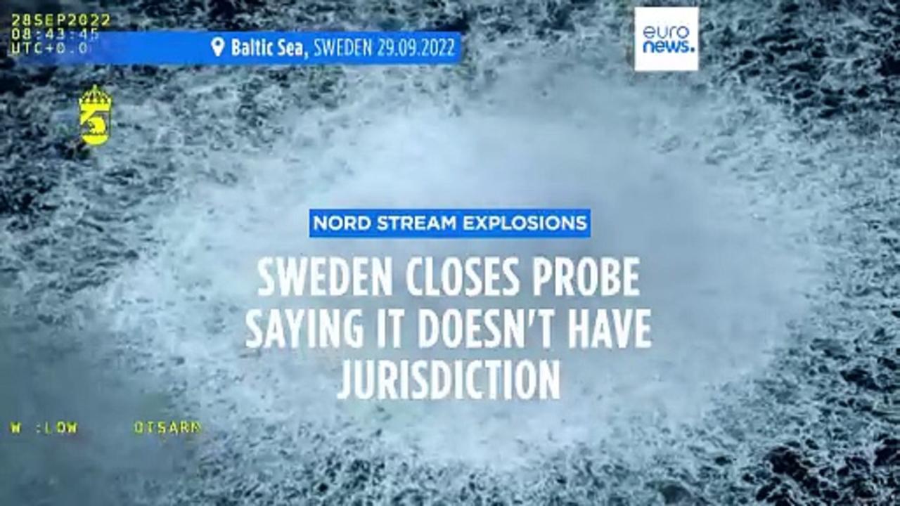 Sweden closes probe into Nord Stream pipelines explosion