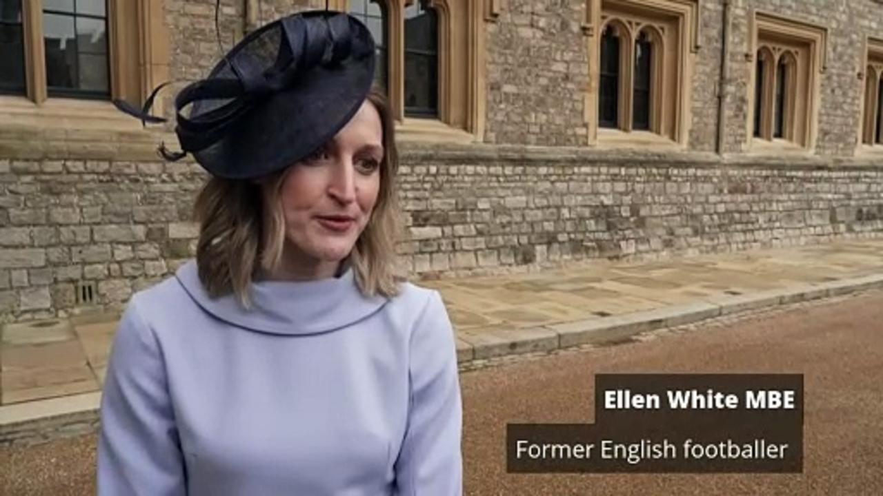 Ellen White sends 'best wishes' to King at MBE ceremony