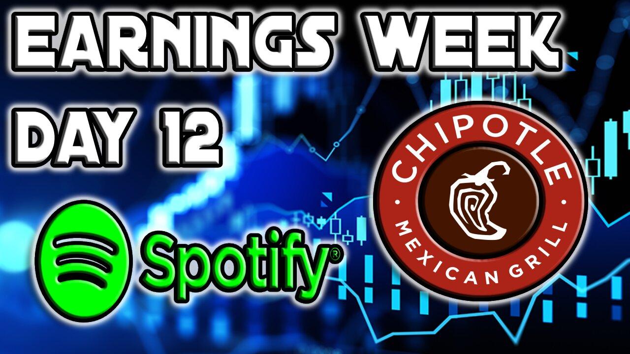 Will Chipotle Continue The Consumer Fall | Earnings Day 12 | Q4, 2023 Earnings $SPOT, $CMG...