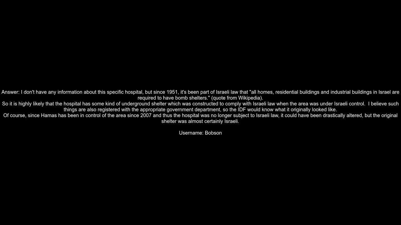 Did Israelis build bunkers and tunnels under al - One News Page VIDEO