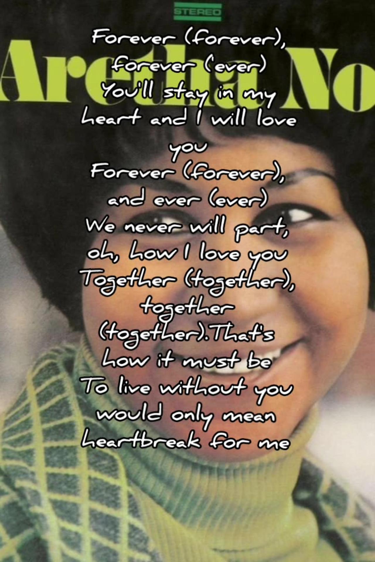 "-Aretha Franklin (1967)-testo originale -original lirycs
