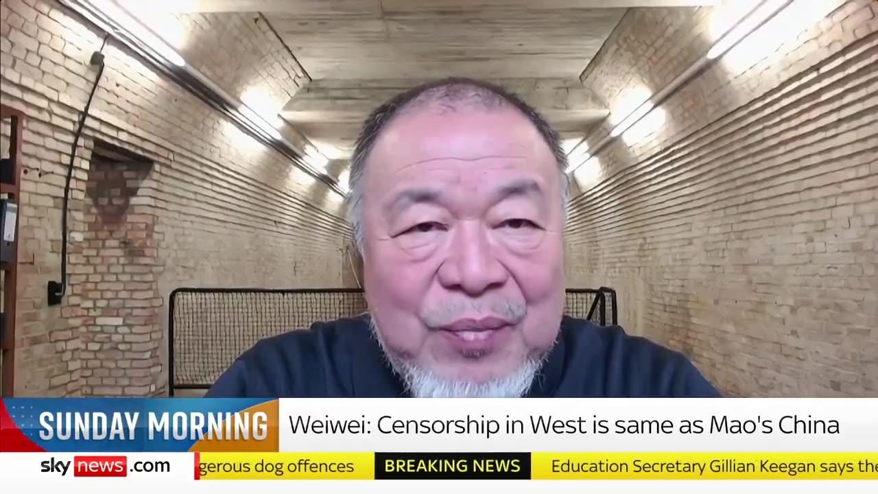 Chinese dissident Ai Weiwei says the West is Doing exactly the same As China