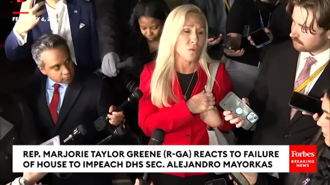 Marjorie Taylor Greene Message For Republicans Voted Against Mayorkas Impeachment