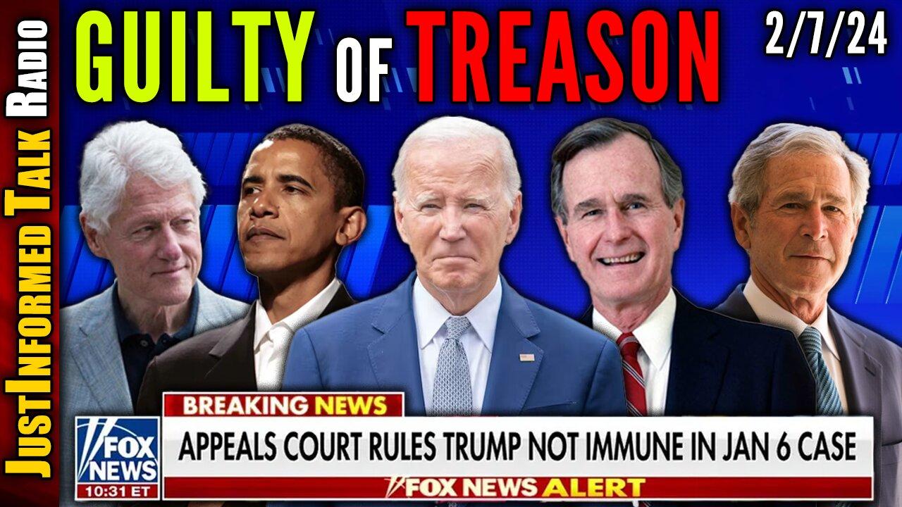 Court Voids Trump's Presidential Immunity Opening The Door To Prosecute Past Presidents For TREASON?