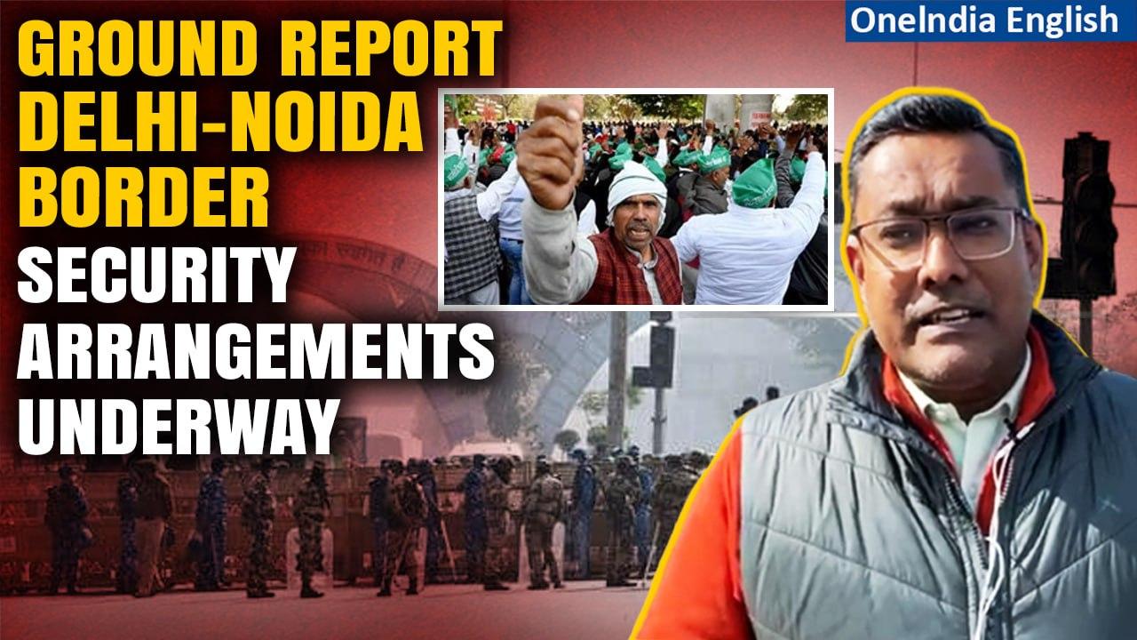 Farmers protest ground report: Traffic jam on Delhi-Noida border amid security prep | Oneindia News