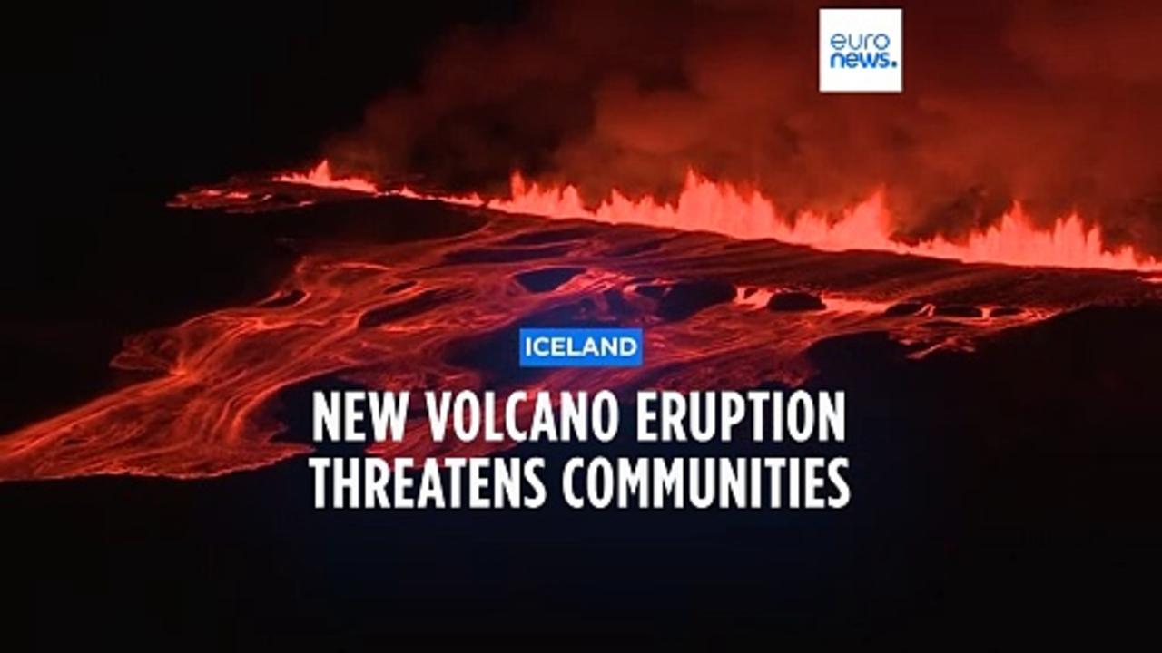 Iceland's volcano erupts for the third time since December