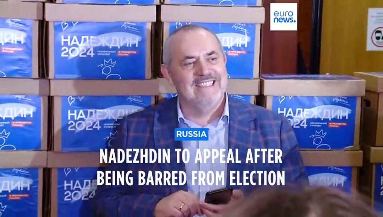Russian electoral commission rejects anti-war candidate Boris Nadezhdin's presidential bid
