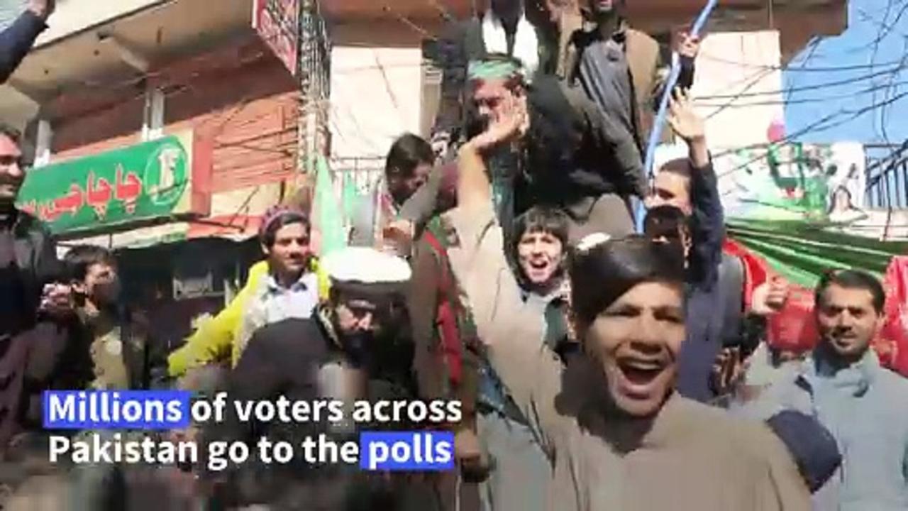 Pakistan votes in violence-hit election with Imran Khan in jail