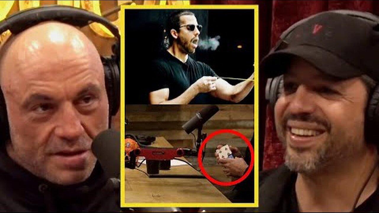 JRE 🔴 DAVID BLAINE SHOWS OFF INVISIBLE CARD TRICK