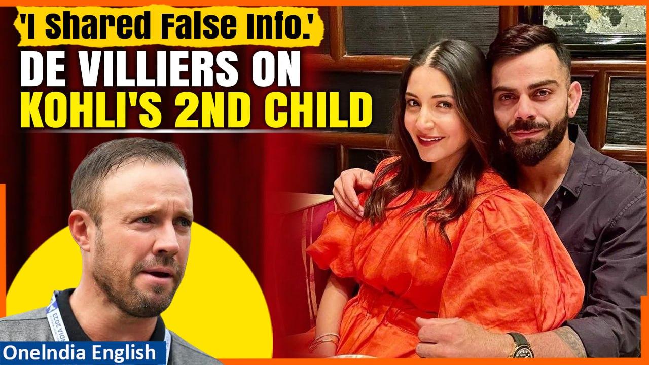 AB de Villiers Admits to Sharing False Information About Virat Kohli's Second Child | Oneindia News