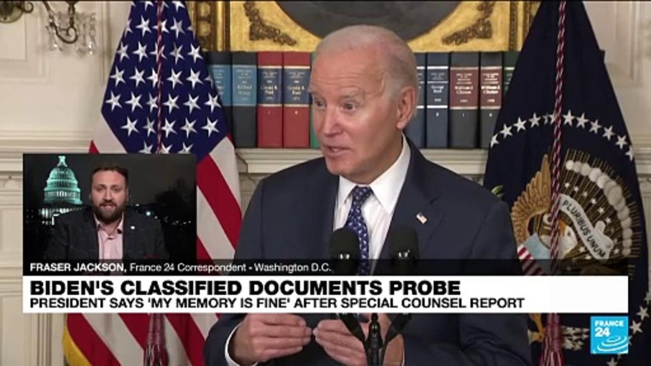Biden hits back after special counsel report on secret docs questions his memory