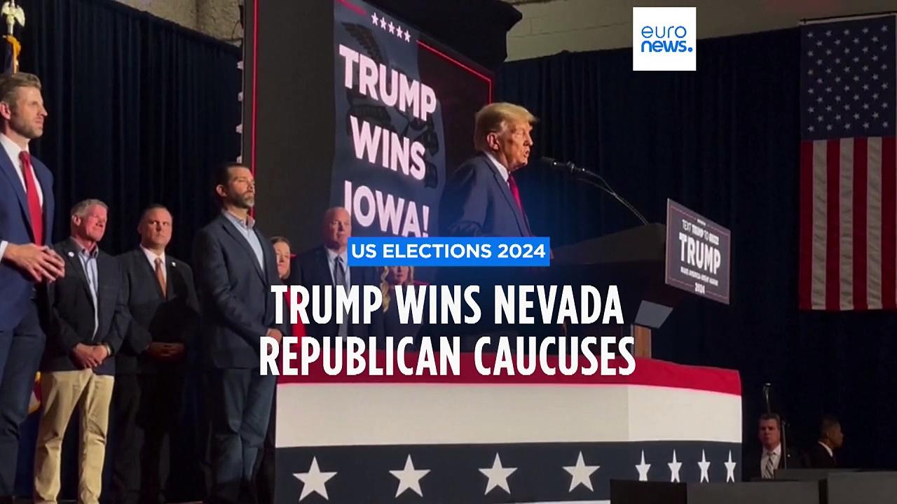 Trump secures Nevada caucus victory after main rival Haley skips contest