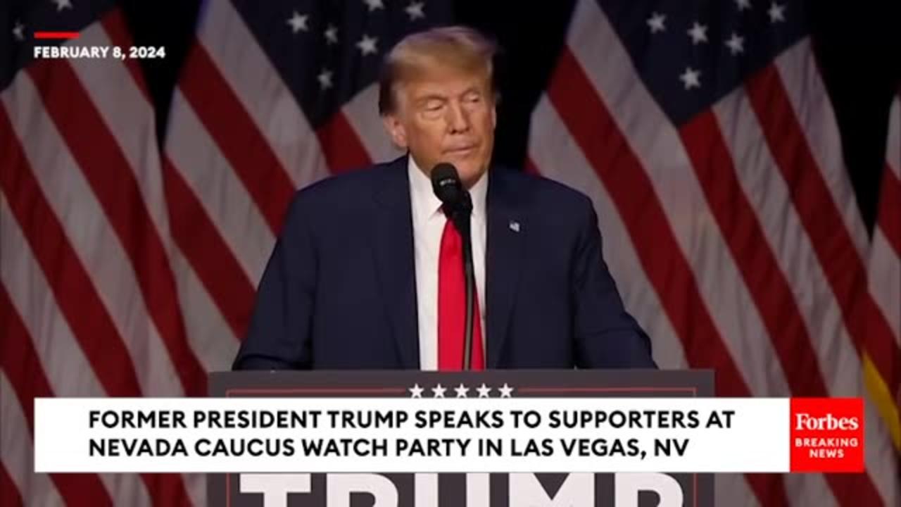 Trump Lambasts U.S. Leadership Under Biden In Nevada GOP Caucus Victory Speech | Full