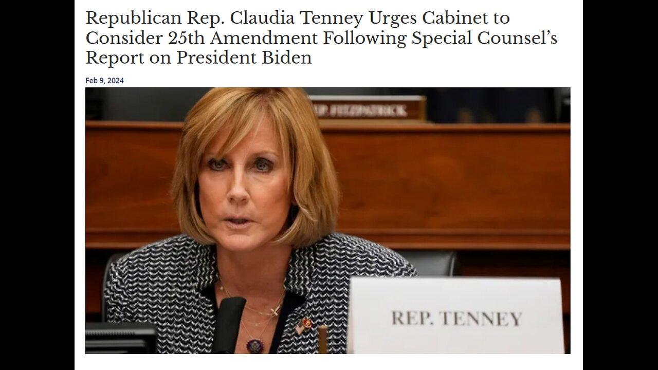 Republican Rep. Claudia Tenney Urges Cabinet to Consider 25th Amendment