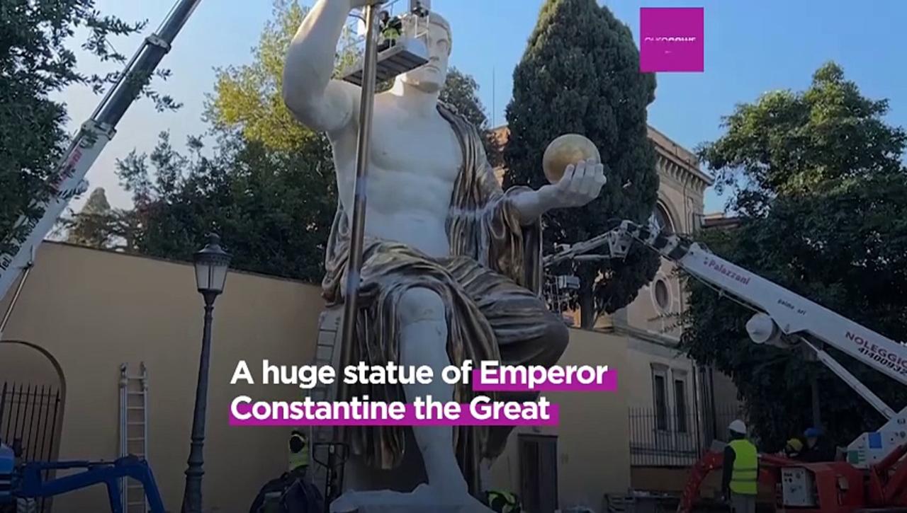 How scientists reconstructed a huge statue of Emperor Constantine the Great in Rome
