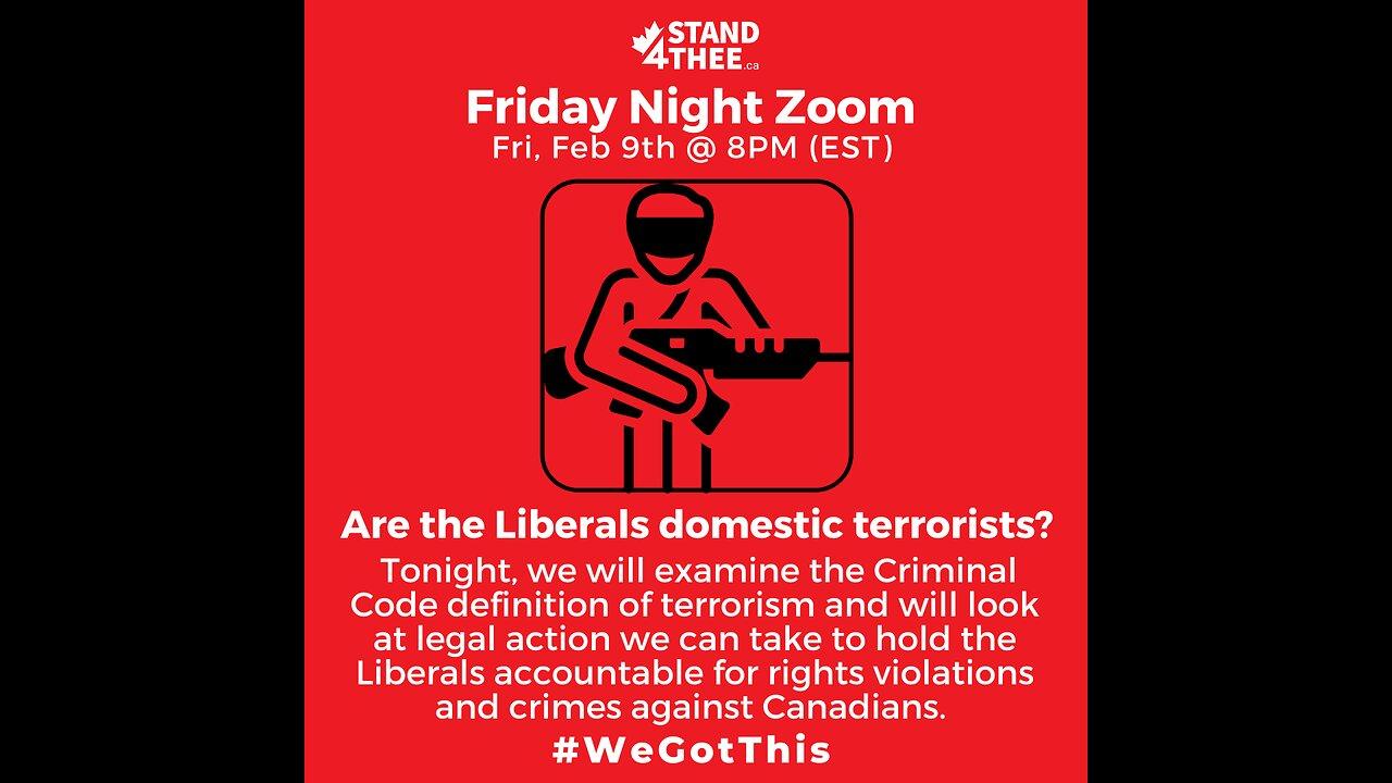 Stand4THEE Friday Night Zoom Feb 9th - Domestic Terrorism