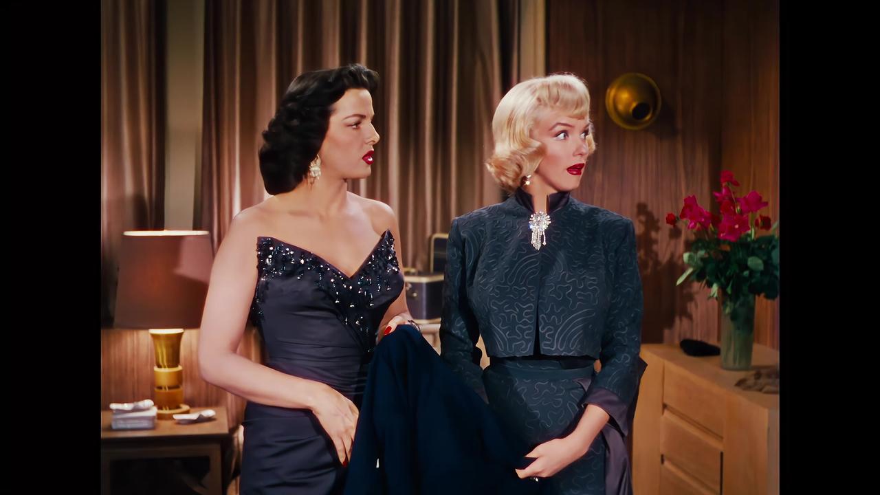 Marilyn Monroe Gentlemen Prefer Blondes 1953 Stateroom scene 2 remastered 4k