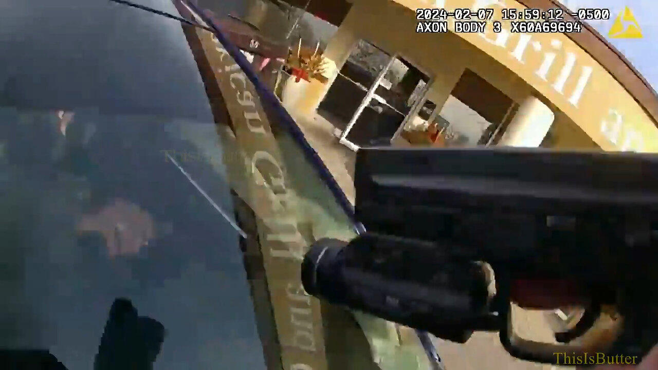 Columbus police sergeant shoots through the windshield at a car thief who tried to run him down