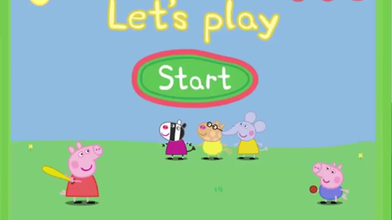 PEPPA PIG ! BAT AND BALL GAME ! NEW PEPPA PIG TOYS ! ENGLISH !!!