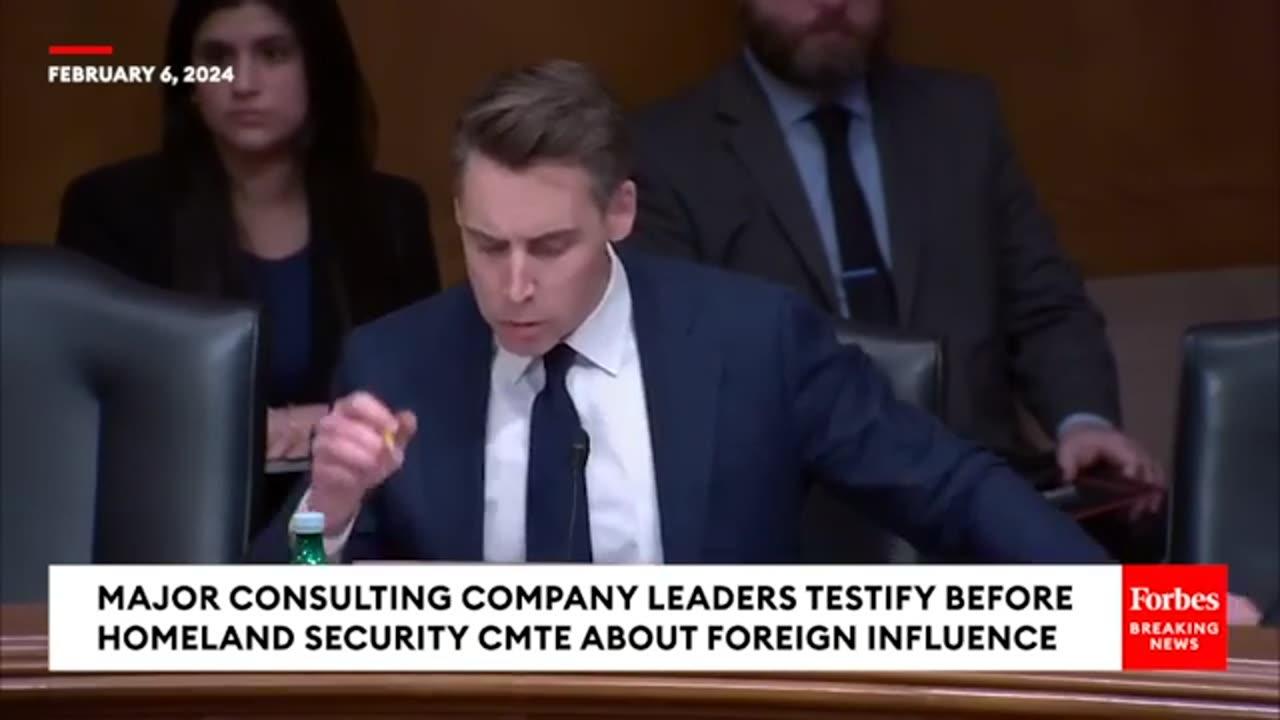 'It's Outrageous'- Josh Hawley Grills McKinsey Executive