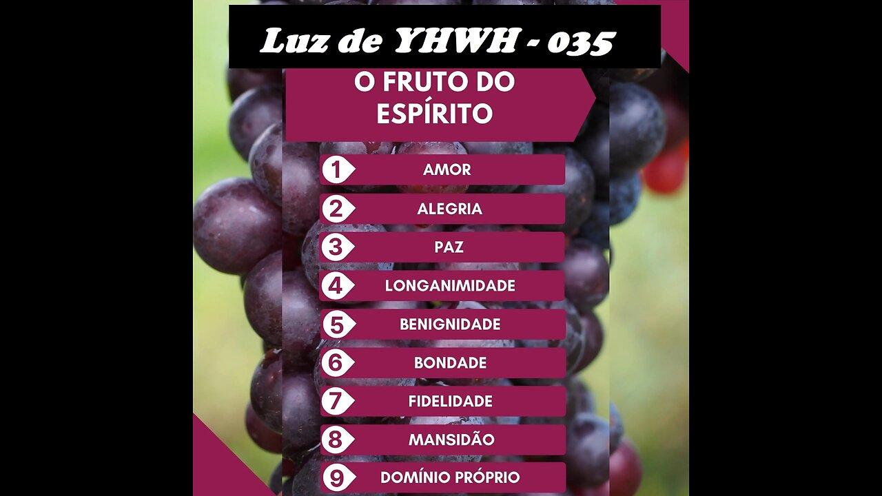 Luz de YHWH: #035 Os Frutos do Espírito