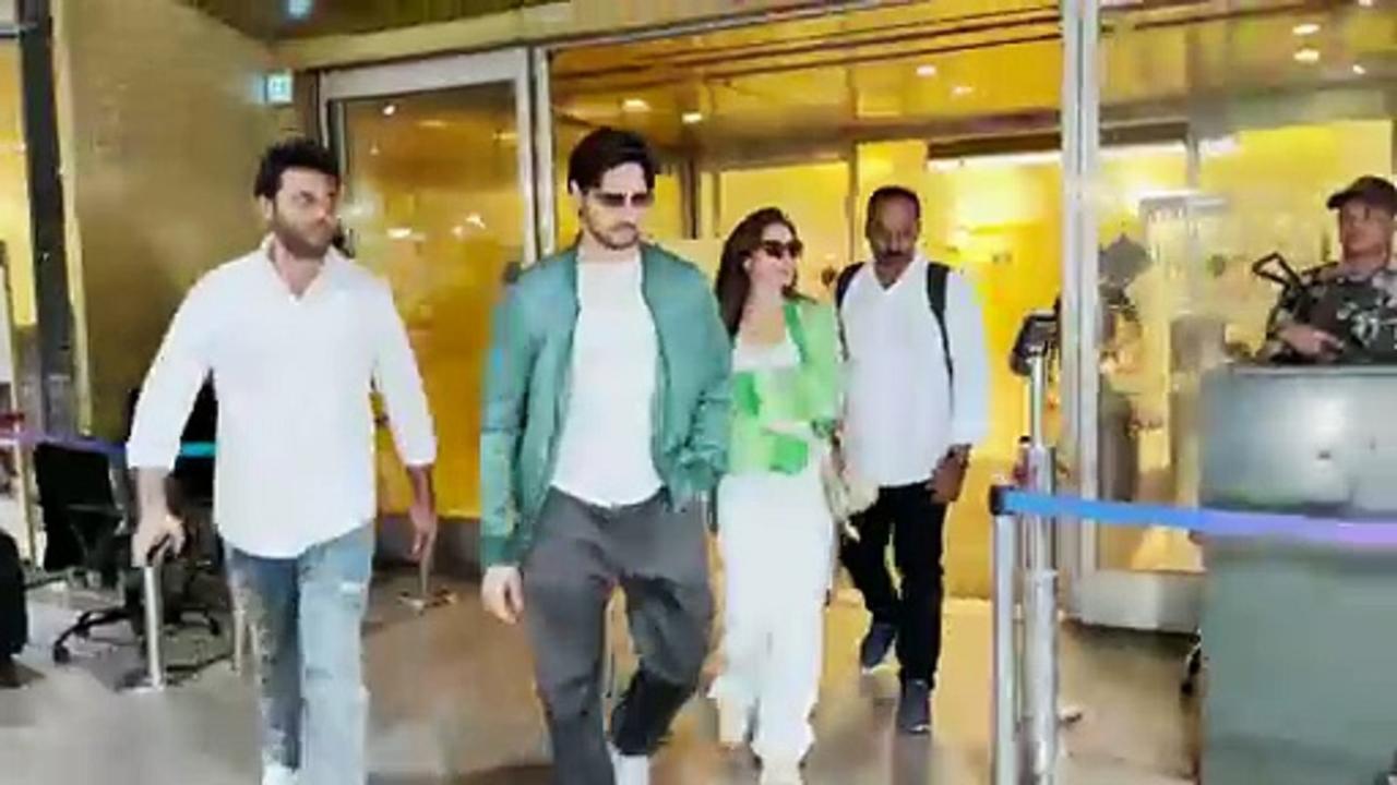 Sidharth Malhotra, Kiara Advani return to bay in style; check out their airport looks