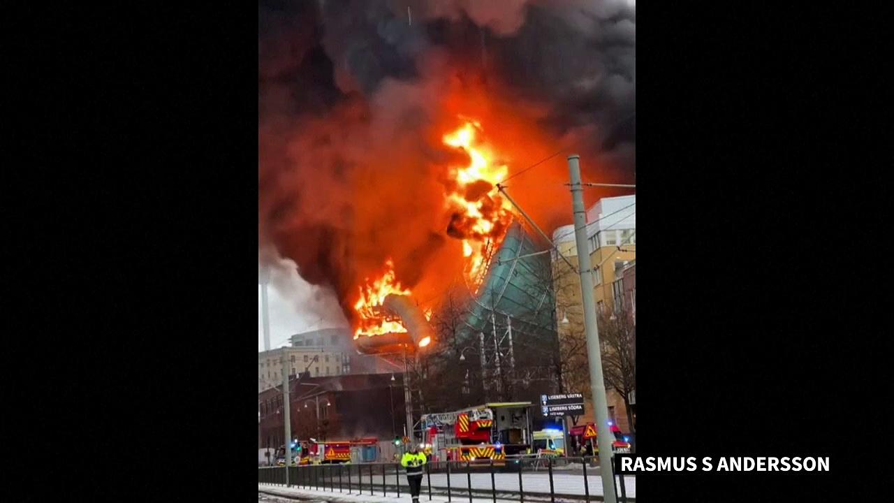 Large fire breaks out at Sweden's biggest amusement park
