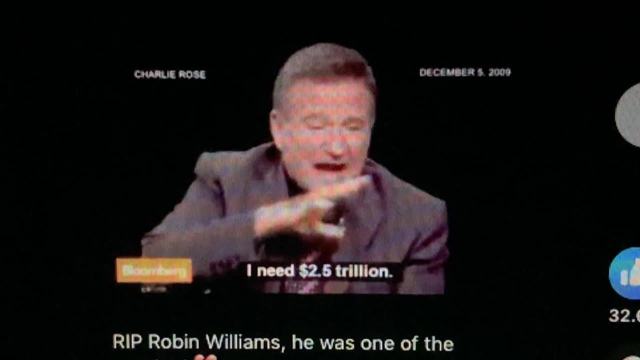 Robin Williams on Charlie Rose saying megalomania is the most dangerous addiction on earth