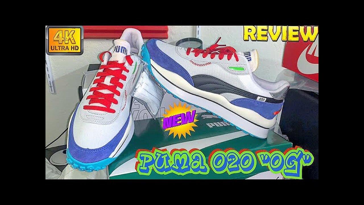 $100-HEAT! "PUMA STYLE RIDER" 020 (372839 01) p.white-dazz blue-high rise: + SAUCONY|DETAILED REVIEW!